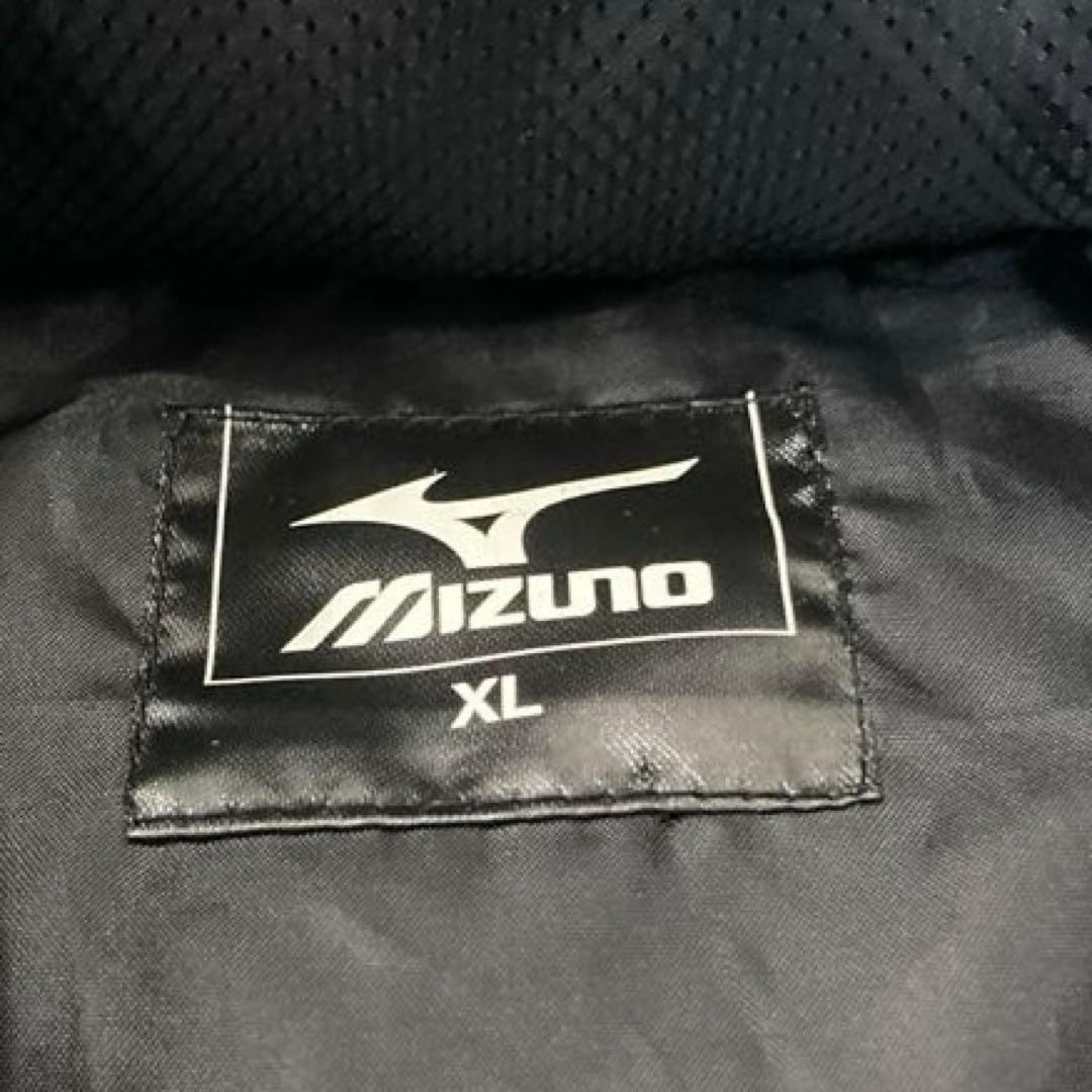 美品✨ ミズノ ベンチコート メンズ ロング丈 フード 防寒 XL 黒 ブラック