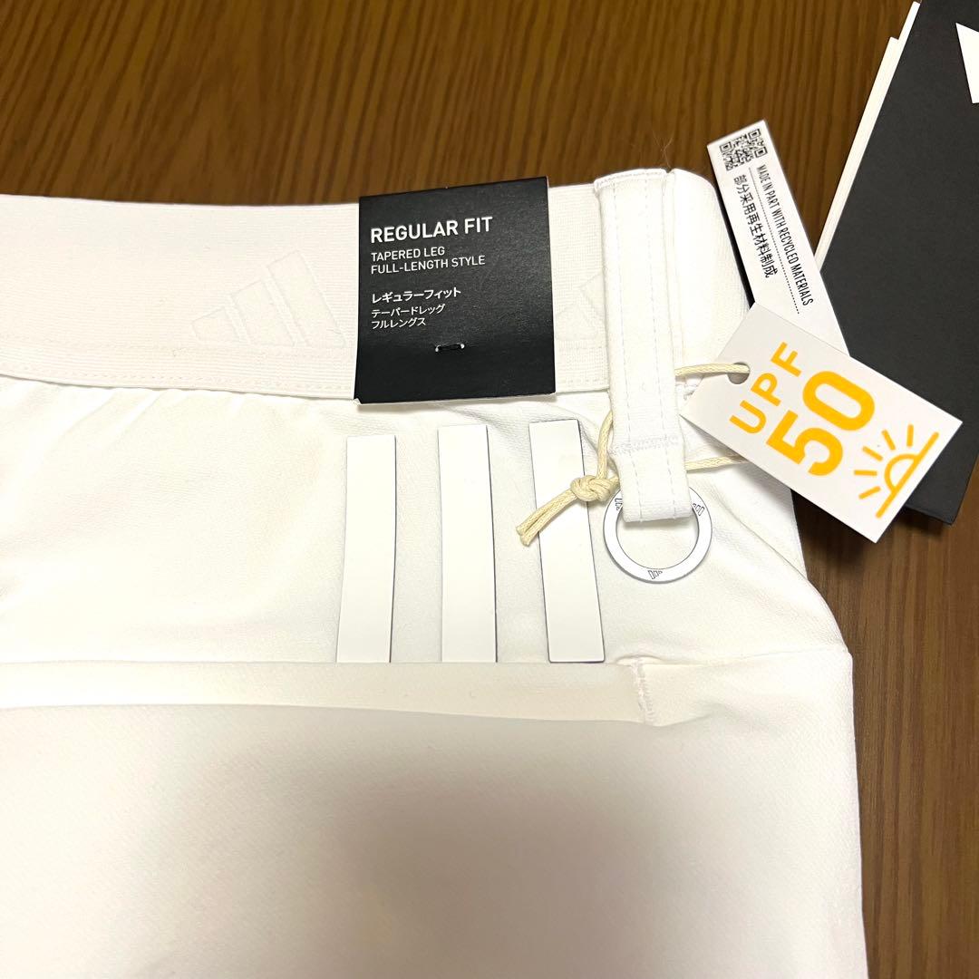 adidas ゴルフ　レディース　撥水 フルレングスパンツ ホワイト　L 新品