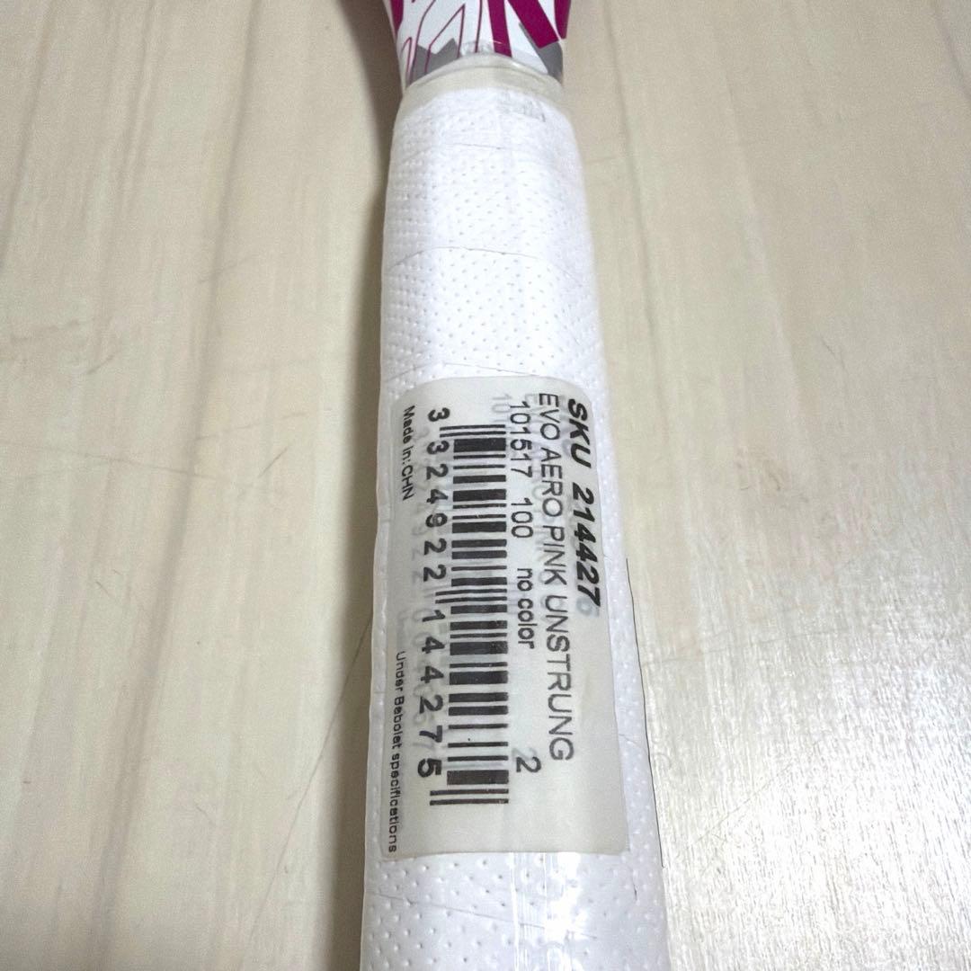 [値下げ]Babolat Evo Aero エボアエロピンクテニスラケット 新品