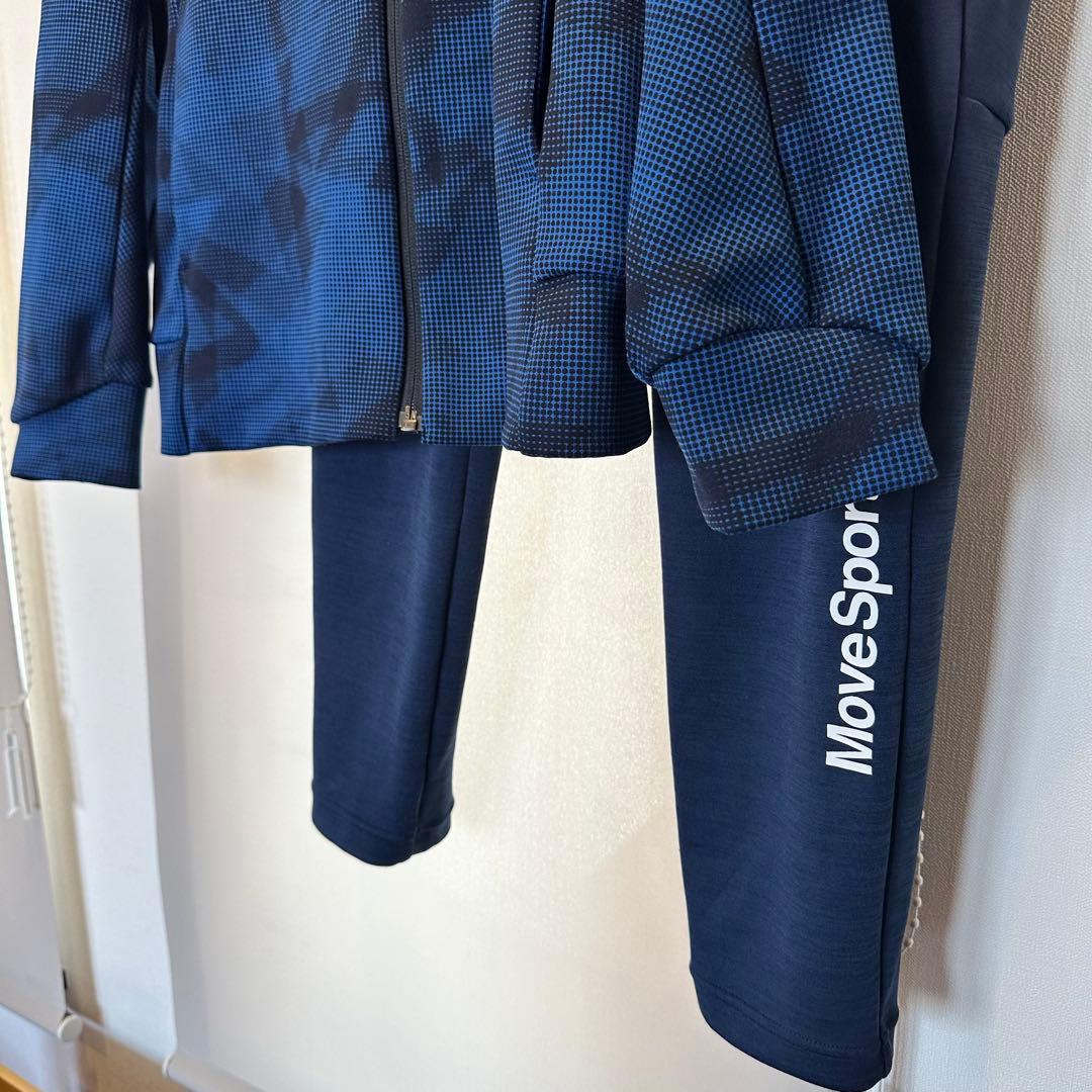 MoveSport スウェットフルジップパーカー／パンツ／Tシャツコーデ3点