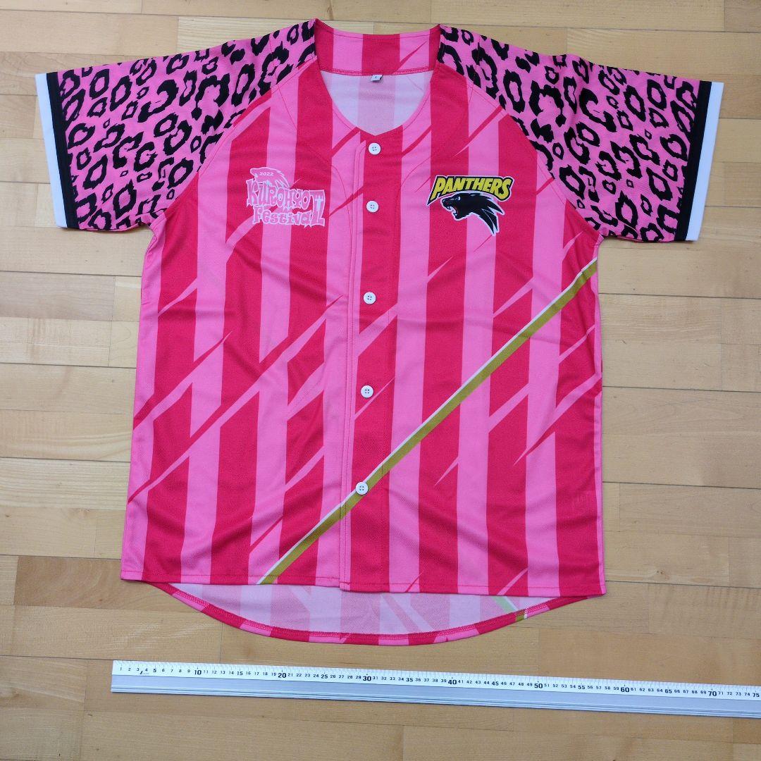 パナソニックパンサーズ、応援Tシャツセット 青 ピンクXL.Lサイズ　ハリセン