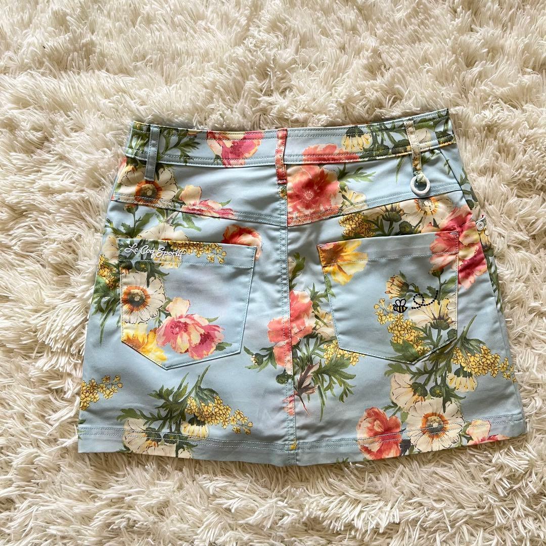 美品 le coq sportif ゴルフ レディース スカート花柄 9