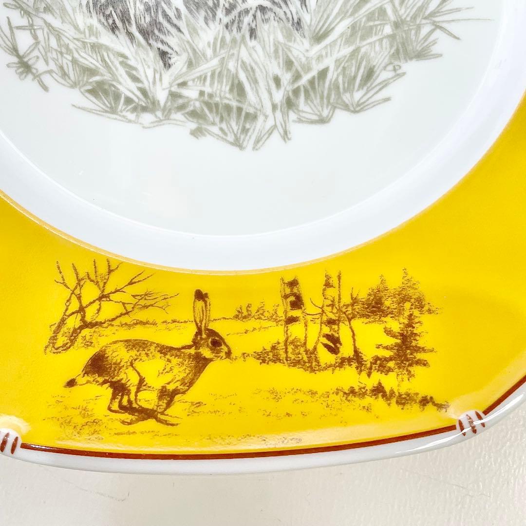 ◎HERMES エルメス シャス イエロー 八角プレート ダックスフンドワイヤー