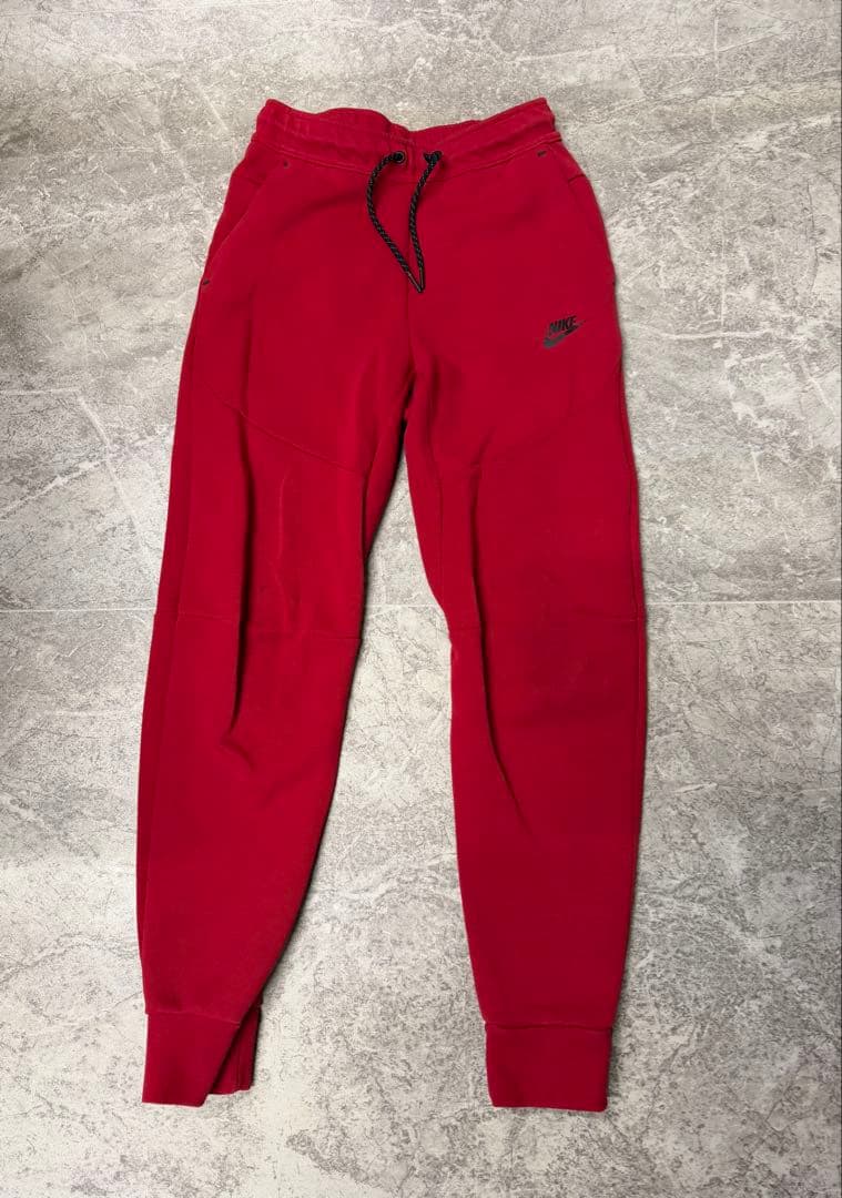 【廃盤旧テック激レア】NIKE ナイキテックフリース　レッド　上下XS