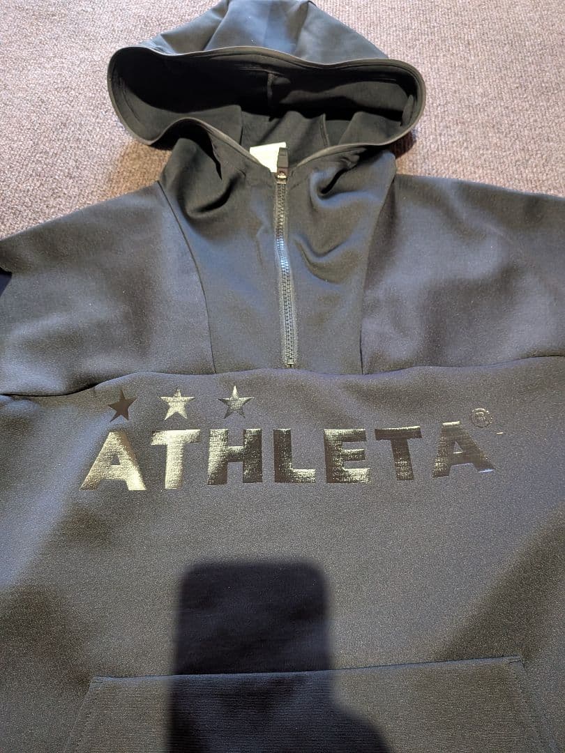ほぼ未使用！ATHLETA ブラック ジャージ上下　ピステ　セットアップ