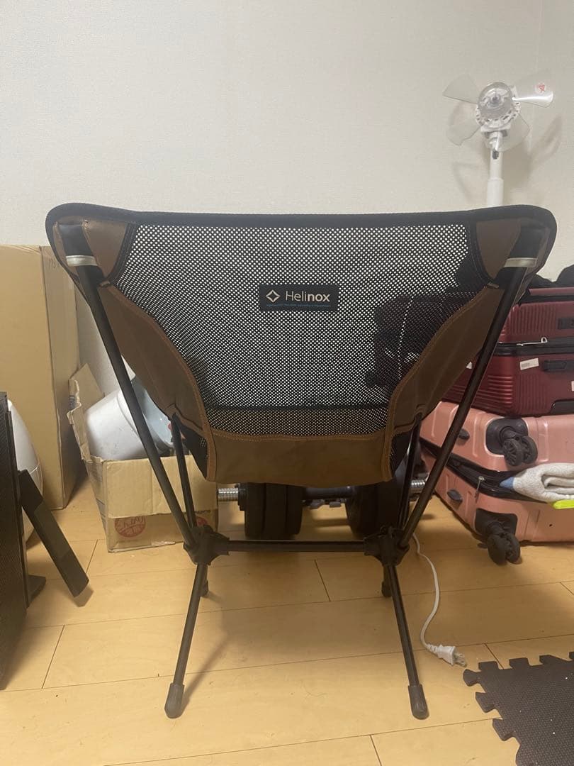 Helinox アウトドアチェア ベージュ メッシュ バック無し