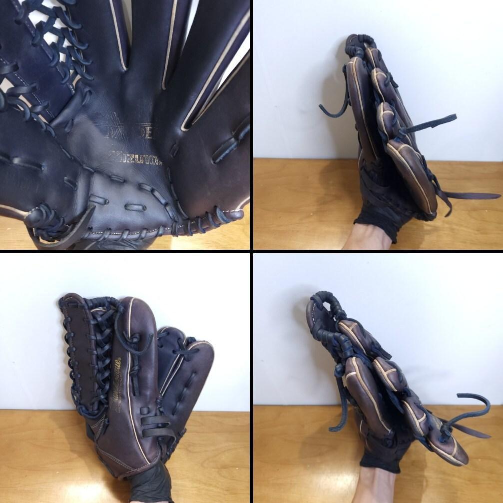 ミズノ イチローモデル ゴールド刻印 Mマークラベル激レア 外野用 軟式グローブ