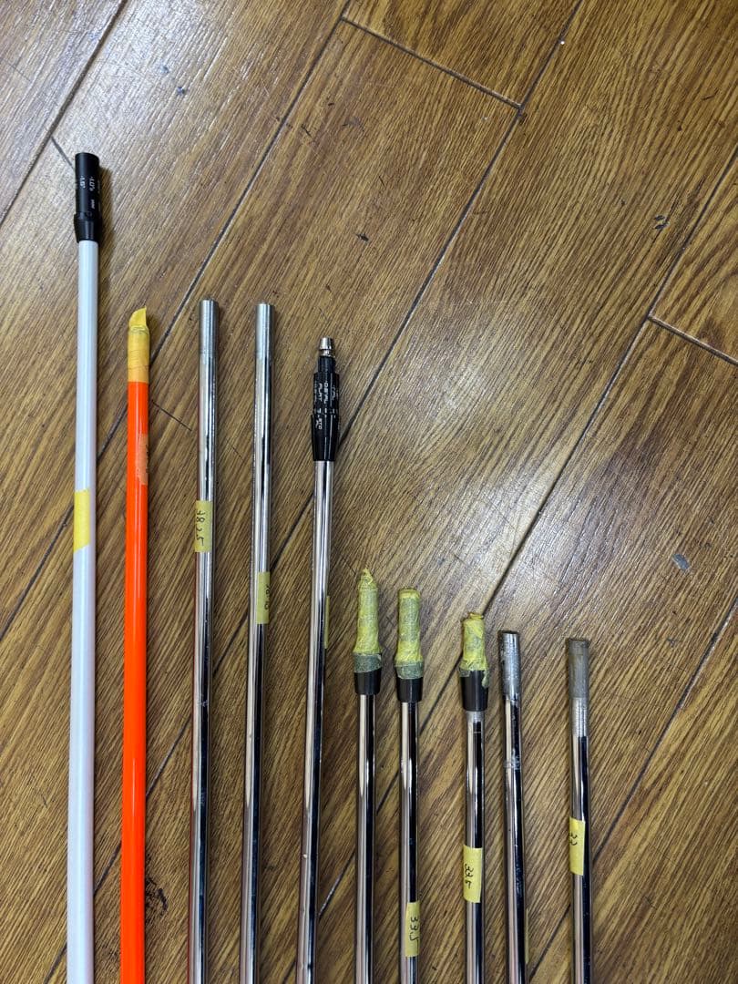 ゴルフシャフト 色々9本セット バラ売り不可