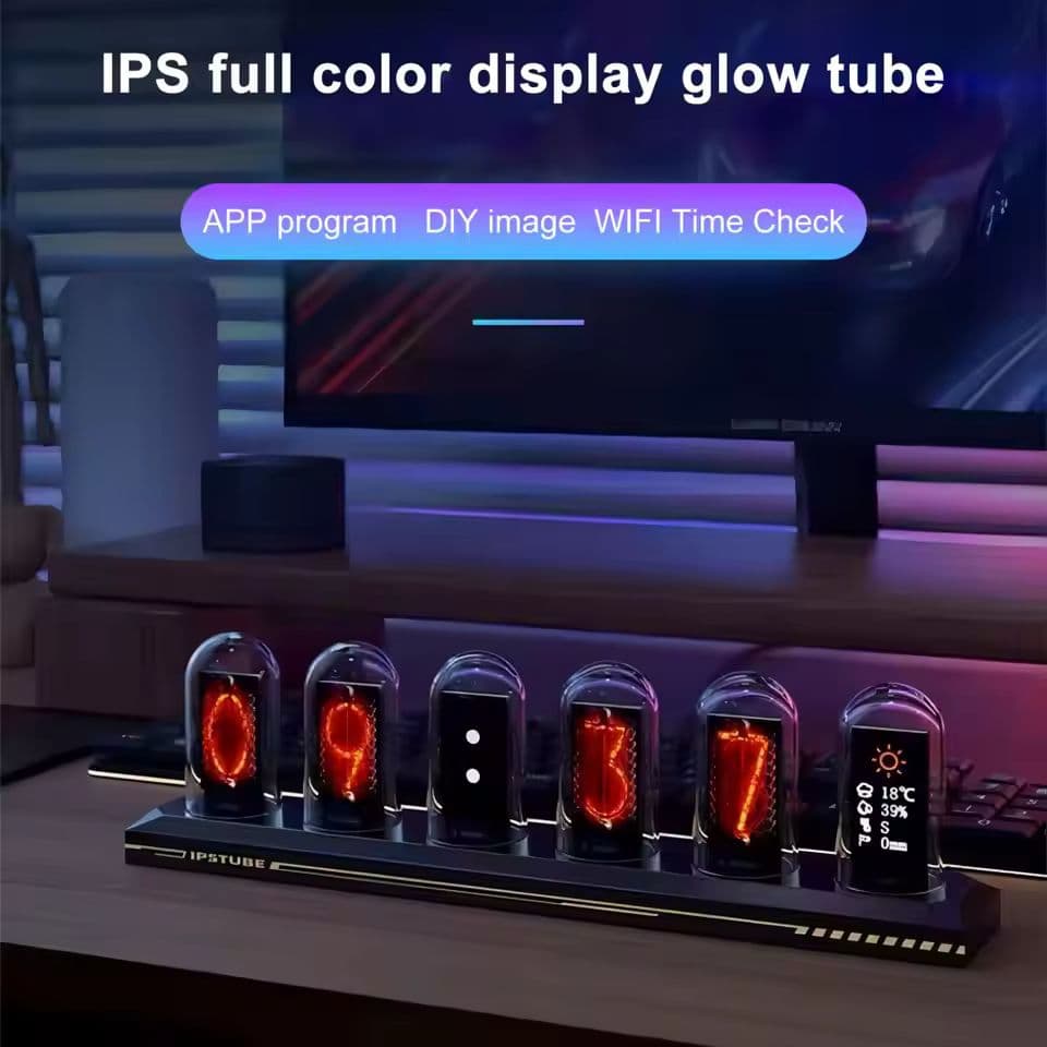 未開封 新品 ニキシー管 時計 IPSTUBE H401