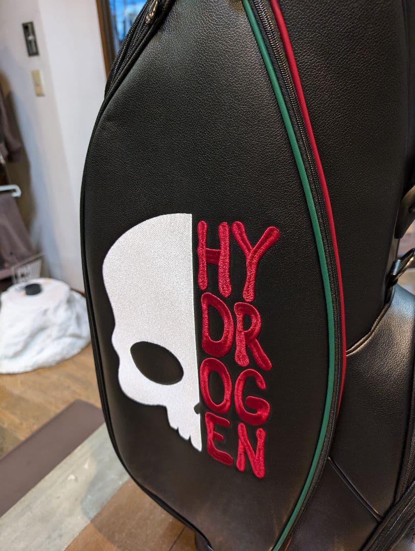 て*お様 HYDROGEN スカルデザイン キャディバッグ