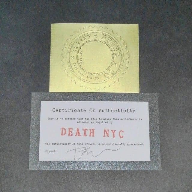 DEATH NYC　カウズ　１０枚限定（Ap）版画　未使用　No.01　希少