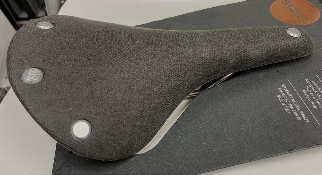 Brooks C17s Slate ブラックキャンバスサドル