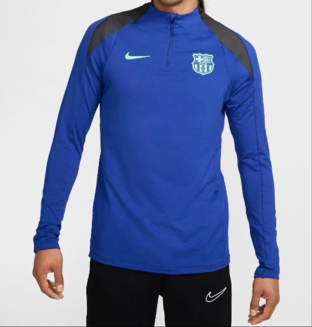 新品 XL NIKE×FC バルセロナ サッカードリルトップ ロングTシャツ