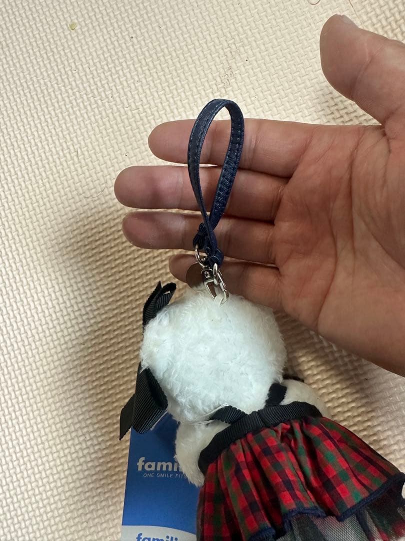 familiar bibiy ハートを抱えたホワイトクマのぬいぐるみ