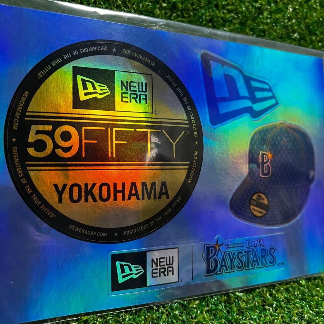 【レア】横浜DeNAベイスターズ×NEW ERA コラボ キャップ ステッカー