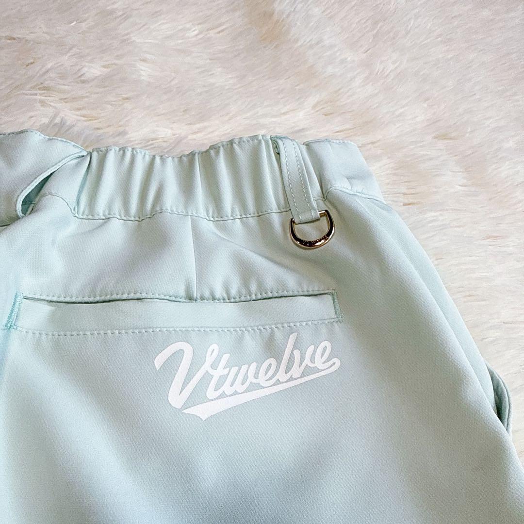 【V12】美品 スカート プリーツ ミントグリーン 1サイズ レディース