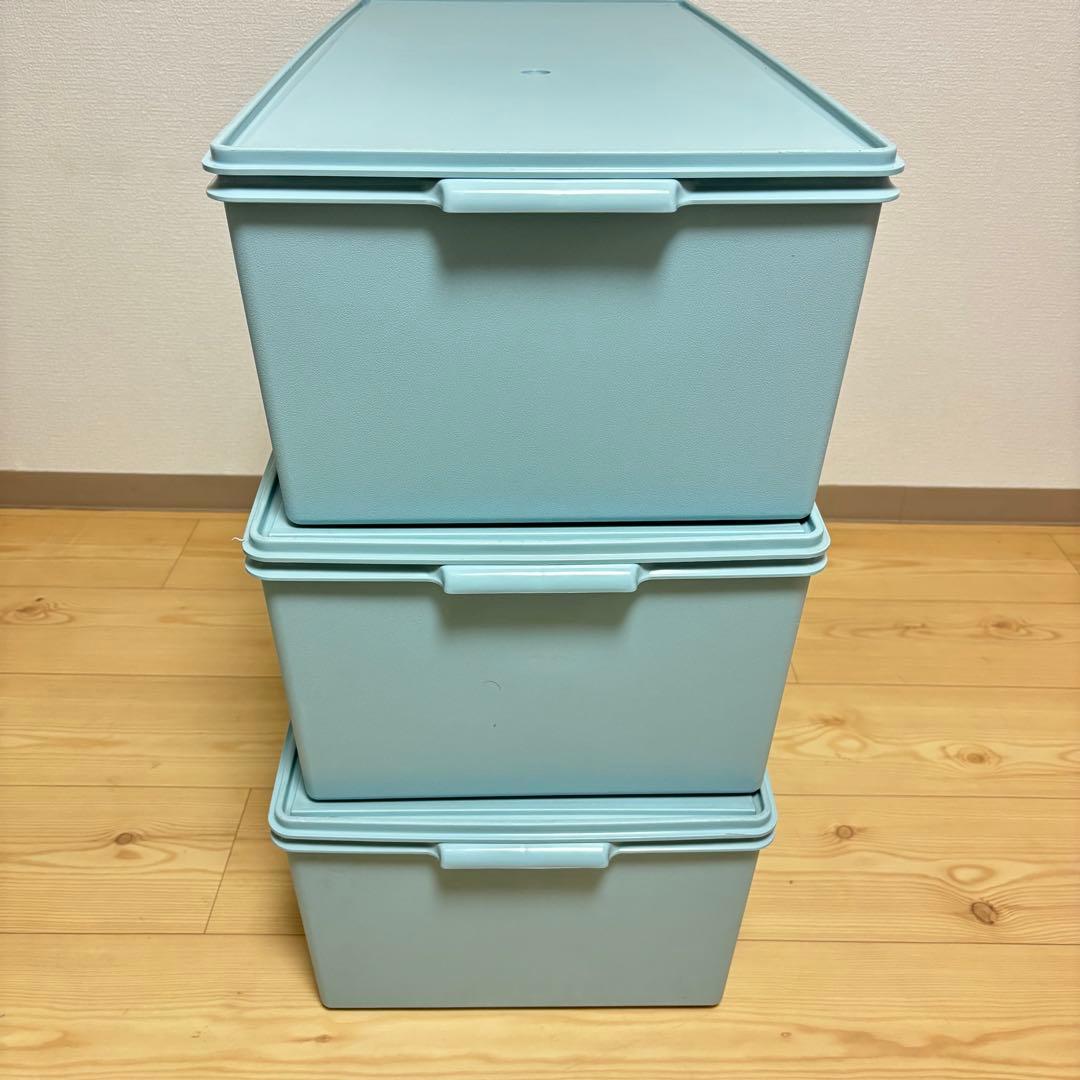 3個セット　タッパーウェア　衣装ケース　①