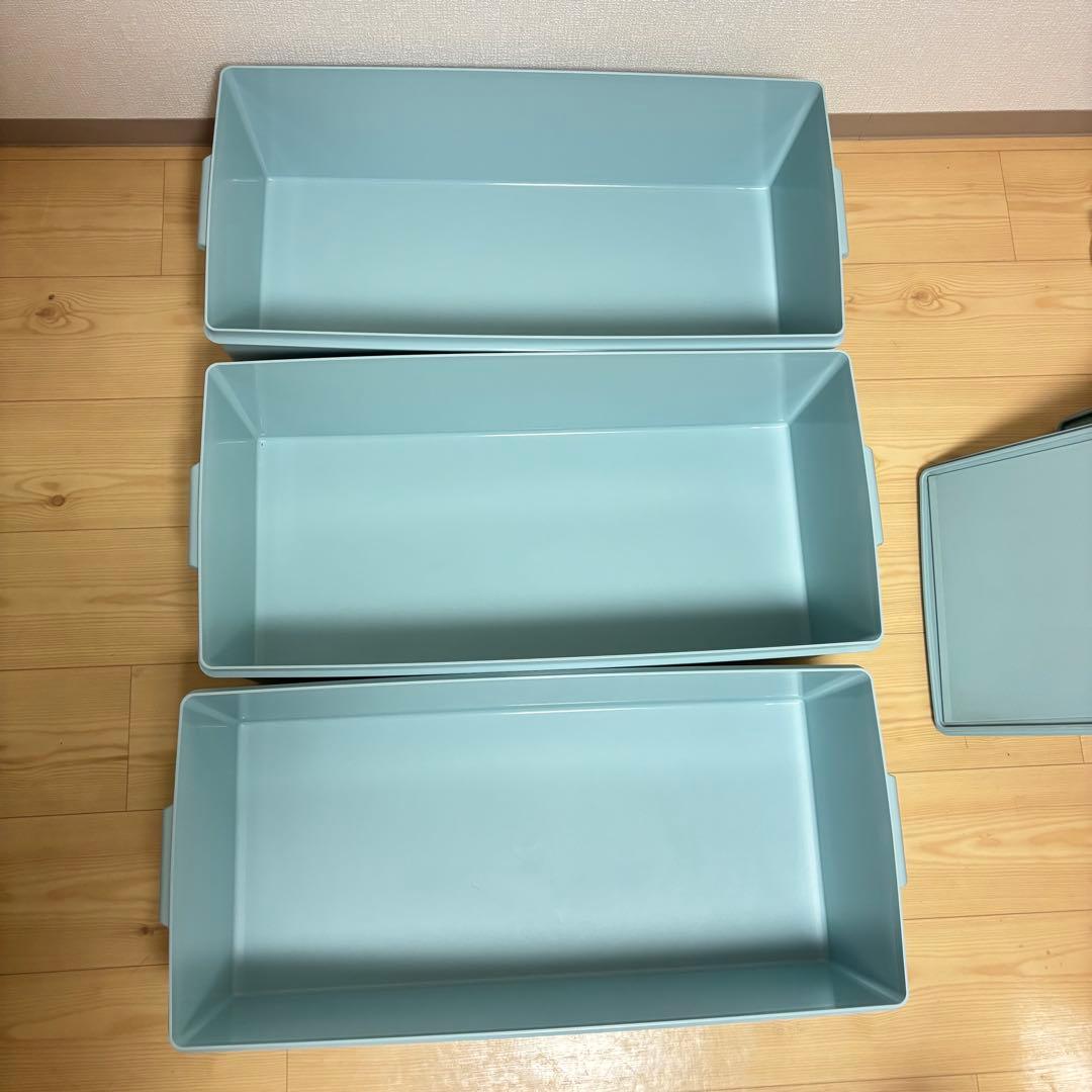 3個セット　タッパーウェア　衣装ケース　①