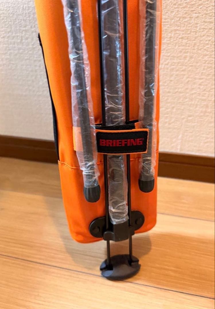 【限定レア】【新品】ブリーフィング　セルフスタンド　キャディバッグ　オレンジ