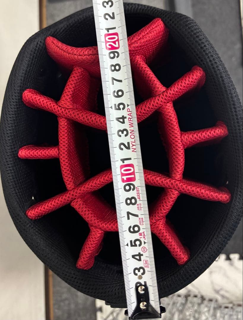 【美品】Nike ゴルフ キャディバッグ 赤黒 ストライプ