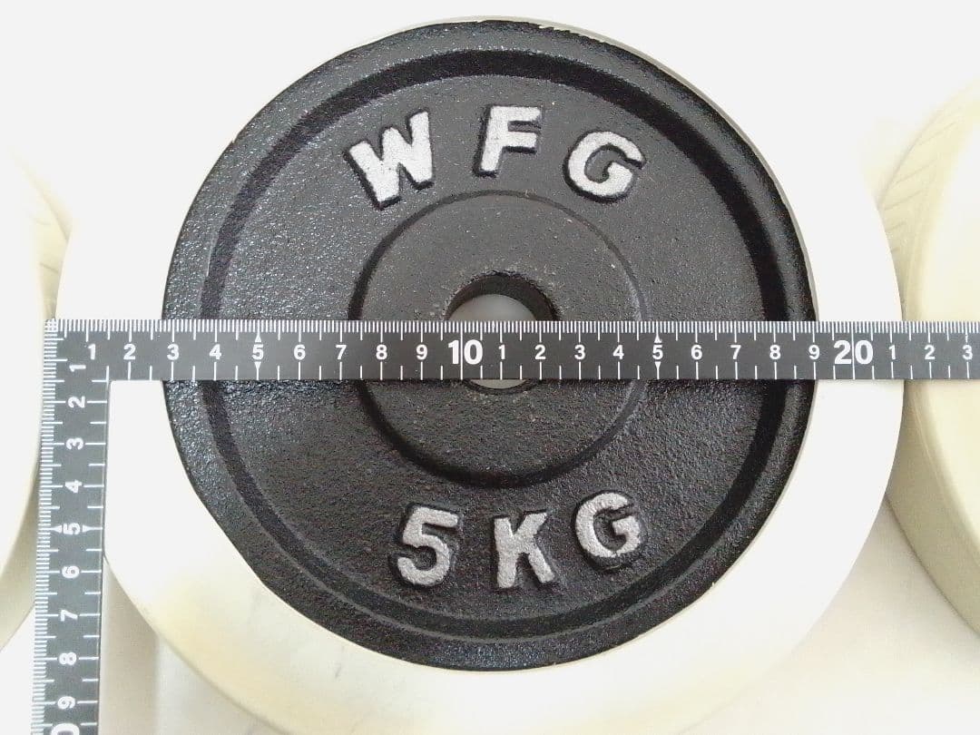 WFG ワイルドフィット ラバー付 ダンベル 5kg×4=20kg 28mm径