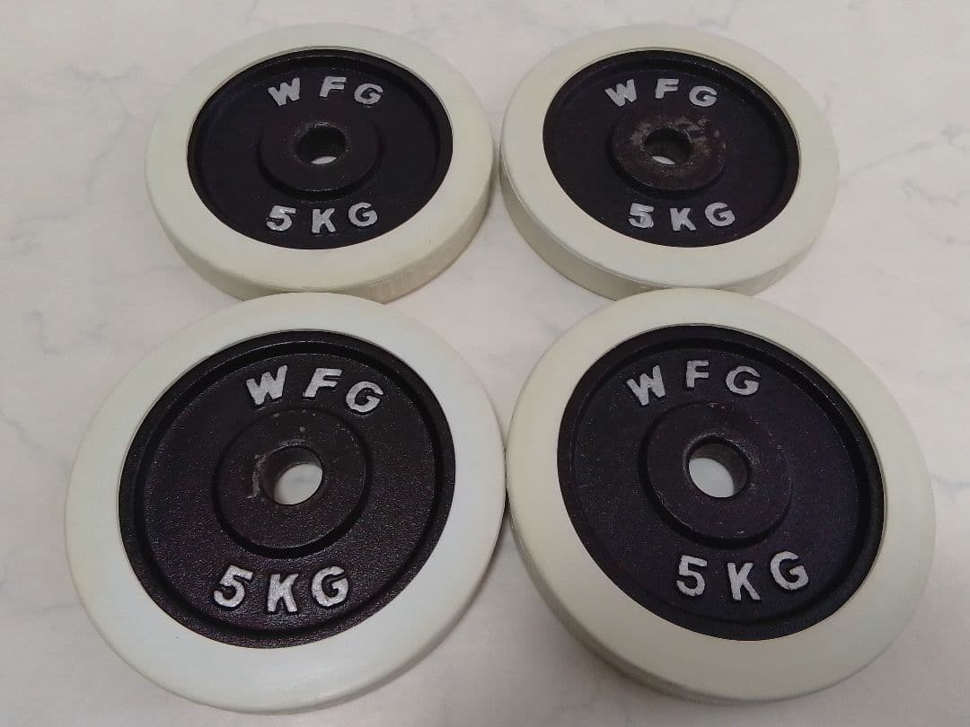 WFG ワイルドフィット ラバー付 ダンベル 5kg×4=20kg 28mm径
