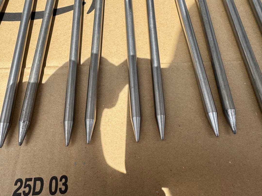 FIELDOOR チタンペグ　24cm 24本　フィールドア　ペグ　チタン