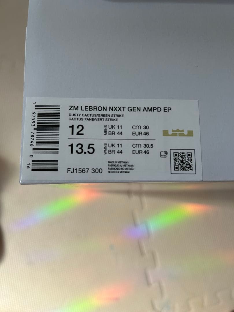ZM LEBRON NXXT GEN AMPD EP レブロン US12
