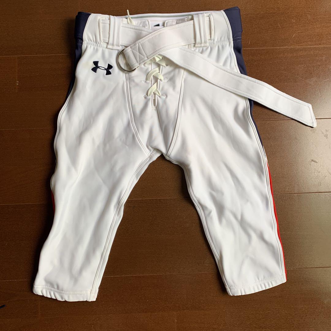 UA 慶應義塾大学“UNICORNS“試合用フットボールパンツホワイトMDサイズ