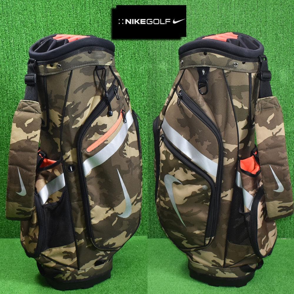 NIKE/ナイキ ゴルフ 軽量キャディバッグ９型【カモ】中古！