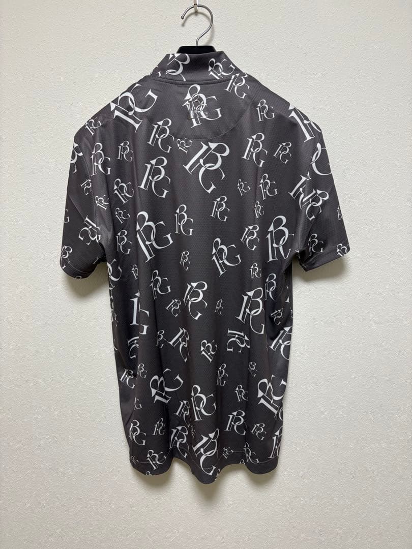 新品1PIU1UGUALE3 GOLF24SSランダムロゴモックネックTシャツ灰