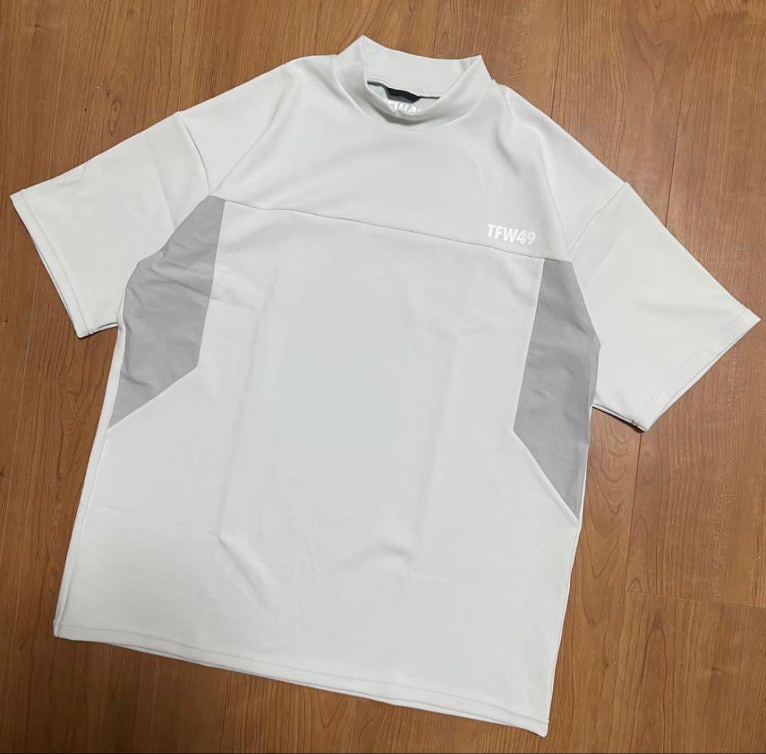 定価2.6万　新品未使用　TFW49 モックネック　Tシャツ XL ライトグレー