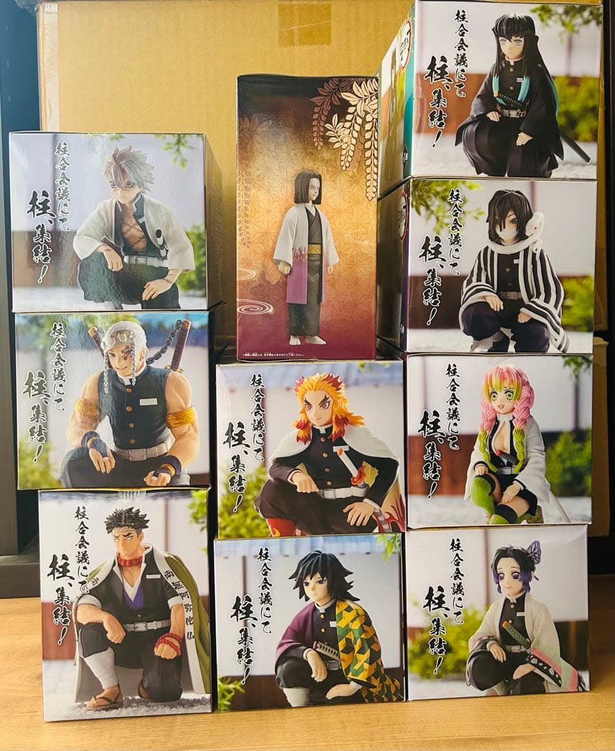 【新品】鬼滅の刃 ちょこのせプレミアムフィギュア 柱合会議フルコンプ 産屋敷耀哉