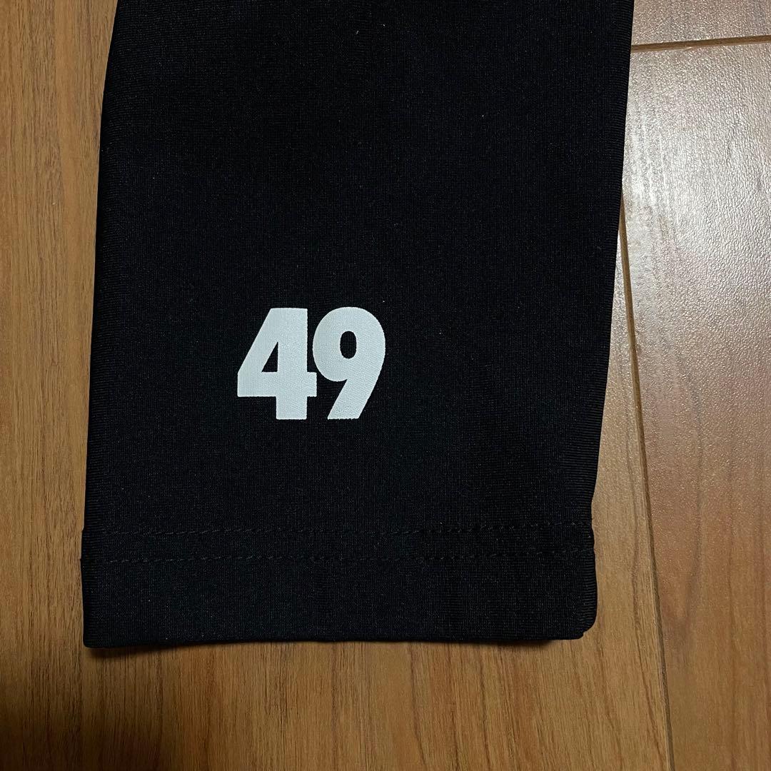 TFW49 ハーフジップ　モックネック　カーキ　ブラック　XL
