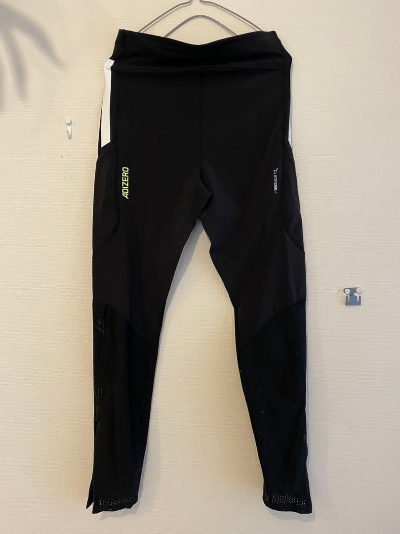 adidas アディゼロ　ランニング　ロングレギンス　M