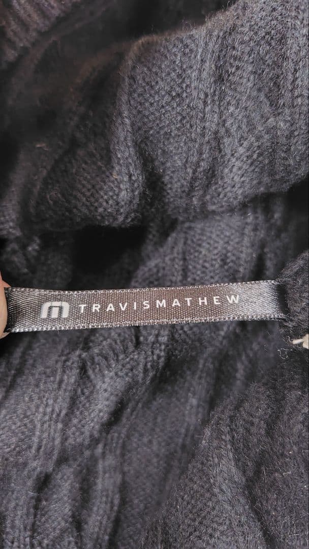 トラビスマシュー TravisMathew ブラック タートルネックセーター