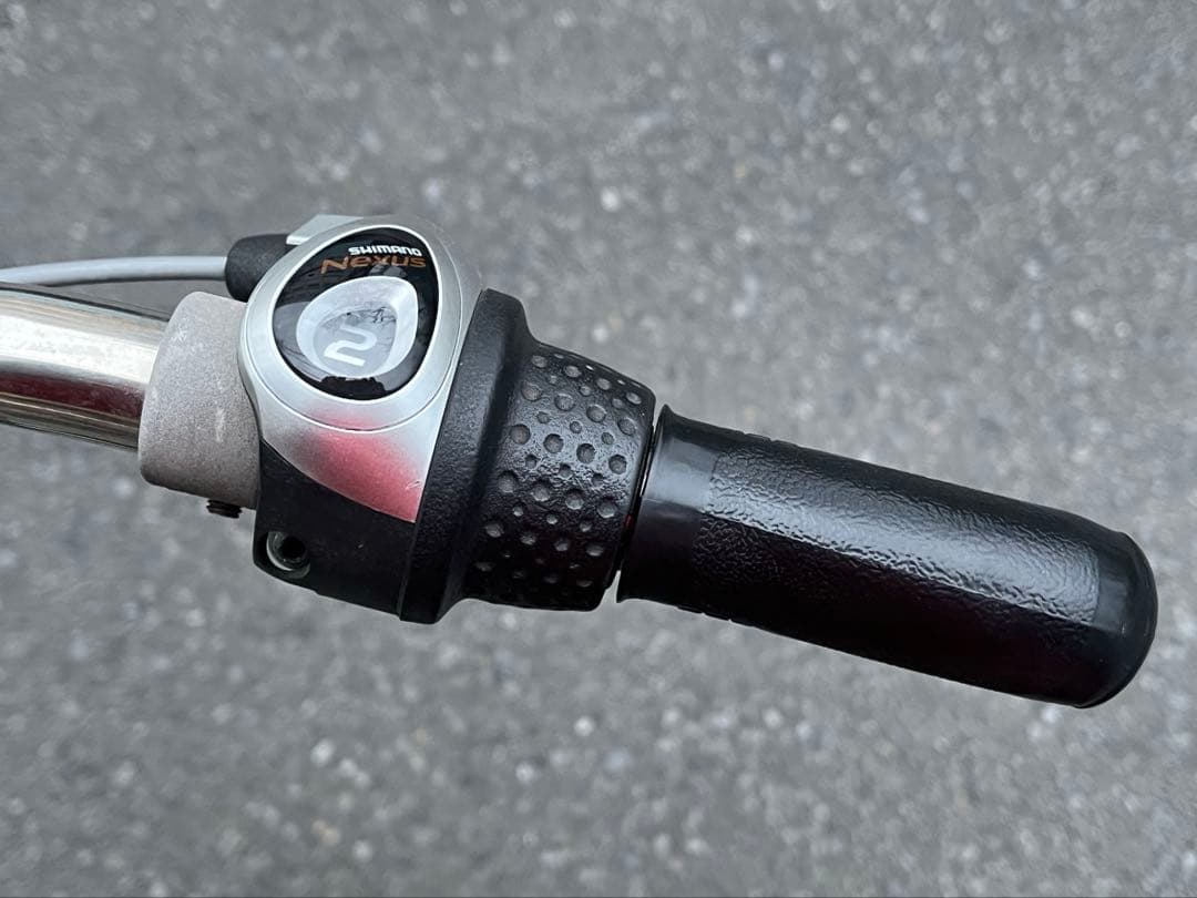 か*な様 中古美品LEDオートライト内装3段自転車★大型カゴ★27インチ★黒※配