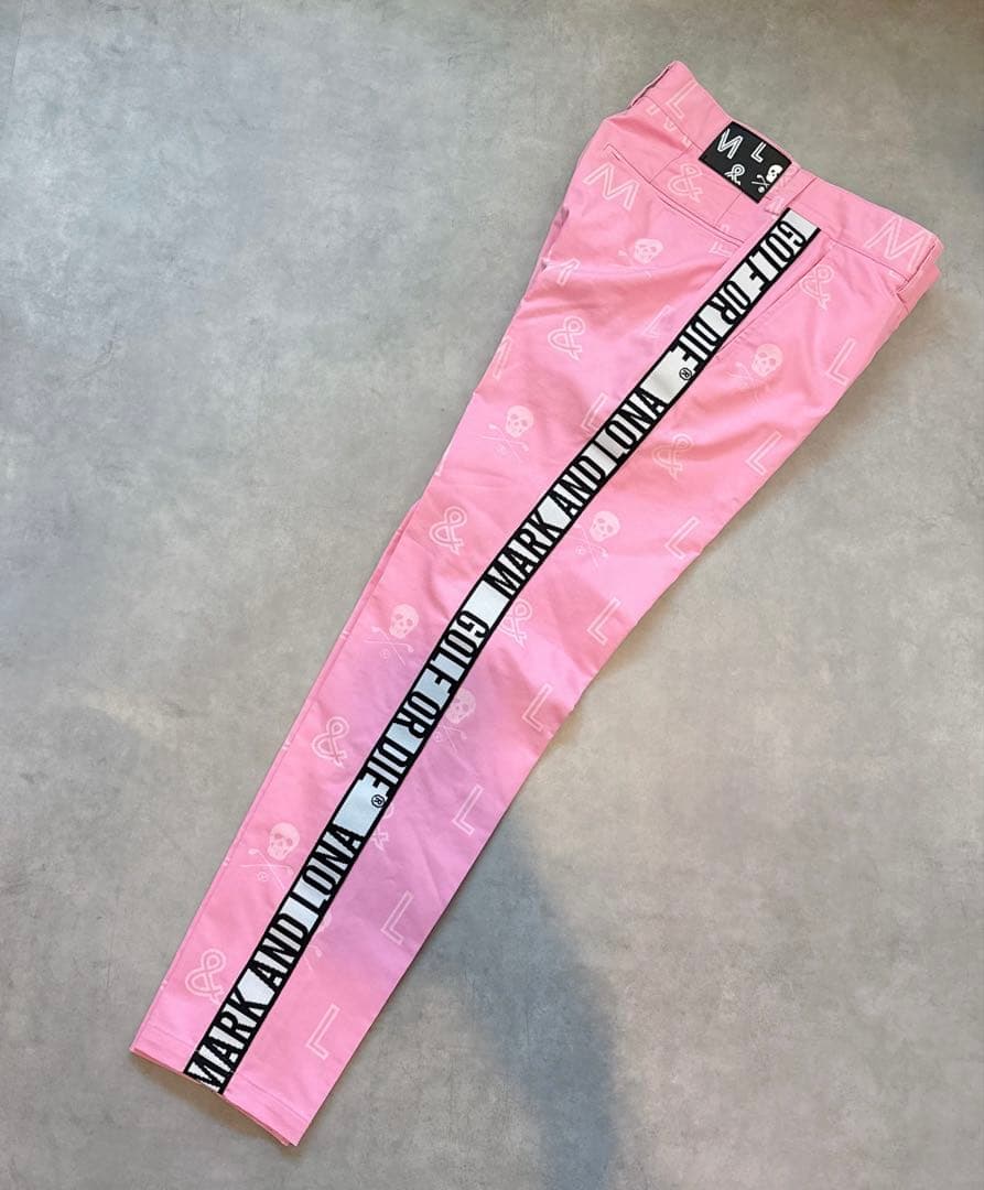美品 ★ MARK&LONA 完売モデル ボトムス ピンク マーク&ロナ 正規品