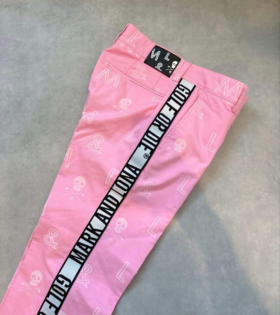 美品 ★ MARK&LONA 完売モデル ボトムス ピンク マーク&ロナ 正規品