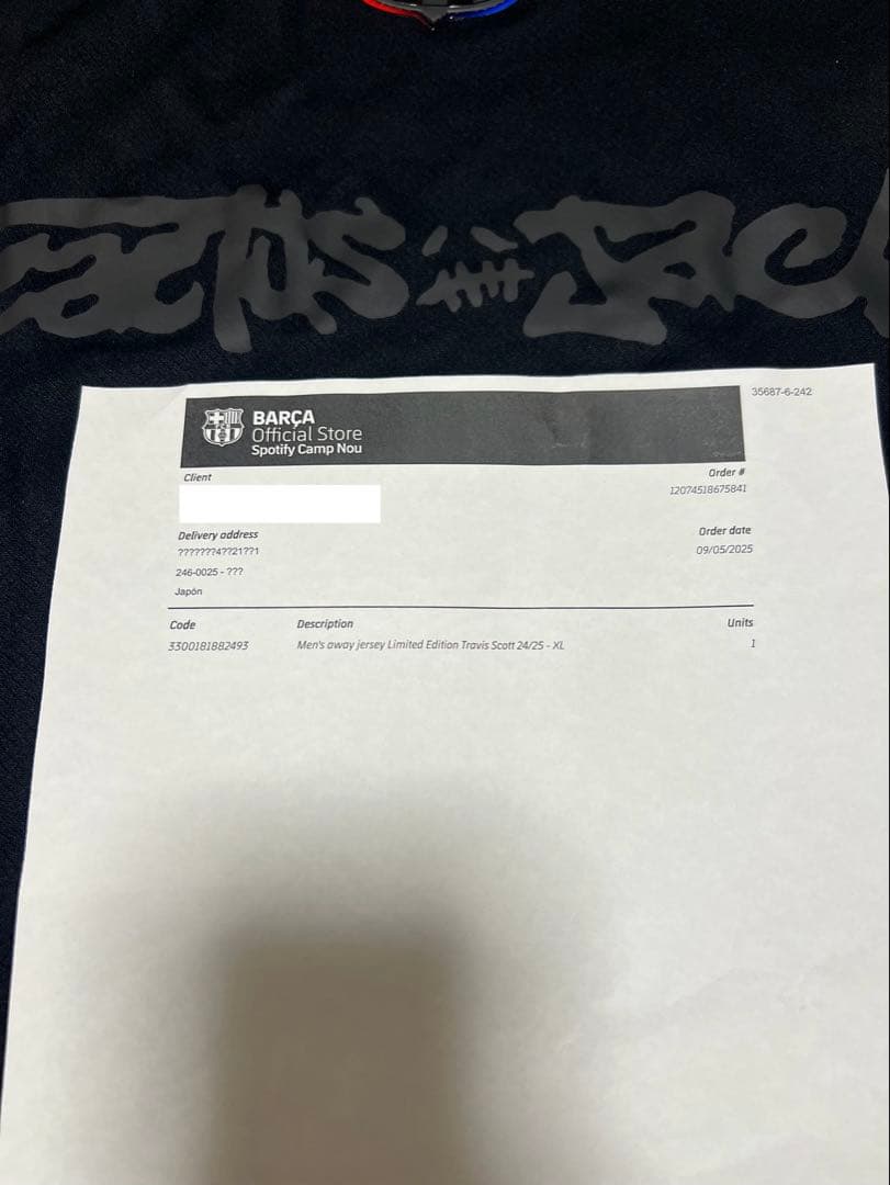 Travis Scott × FC Barcelona 24/25 Away