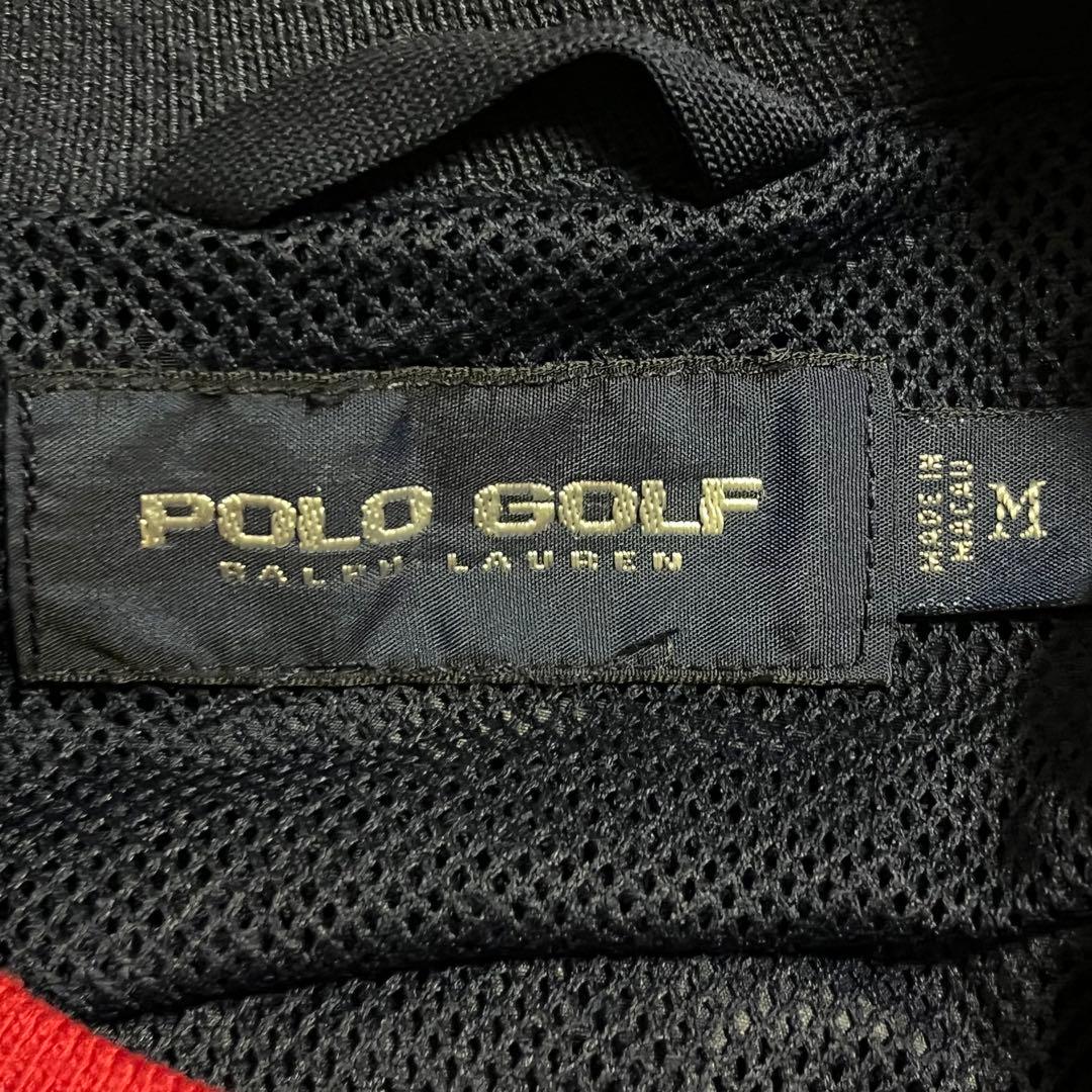 90s POLO GOLF ポロゴルフ ナイロンプルオーバー M ネイビー