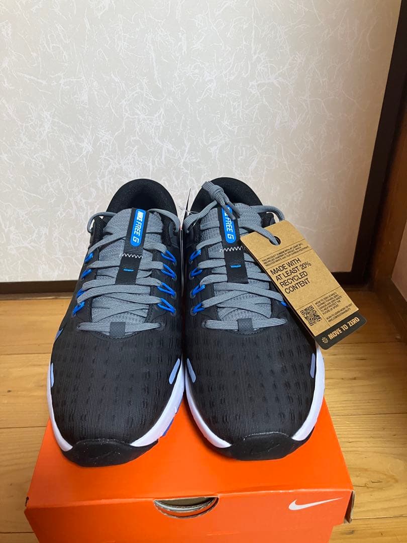 NIKE ナイキ　フリーゴルフ　25.5cm ワイド　ブラック　ブルー