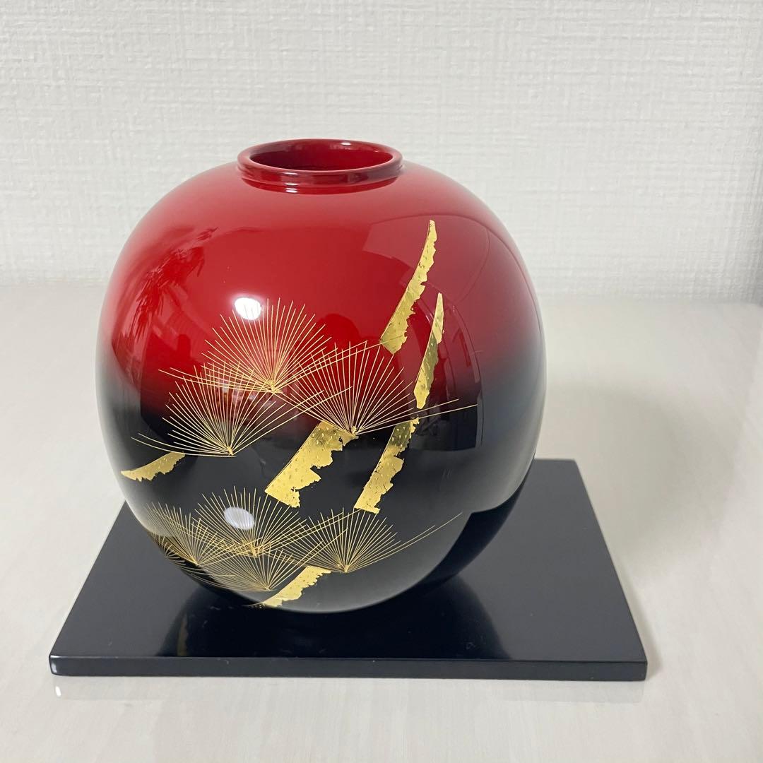 輪島塗 花器 漆