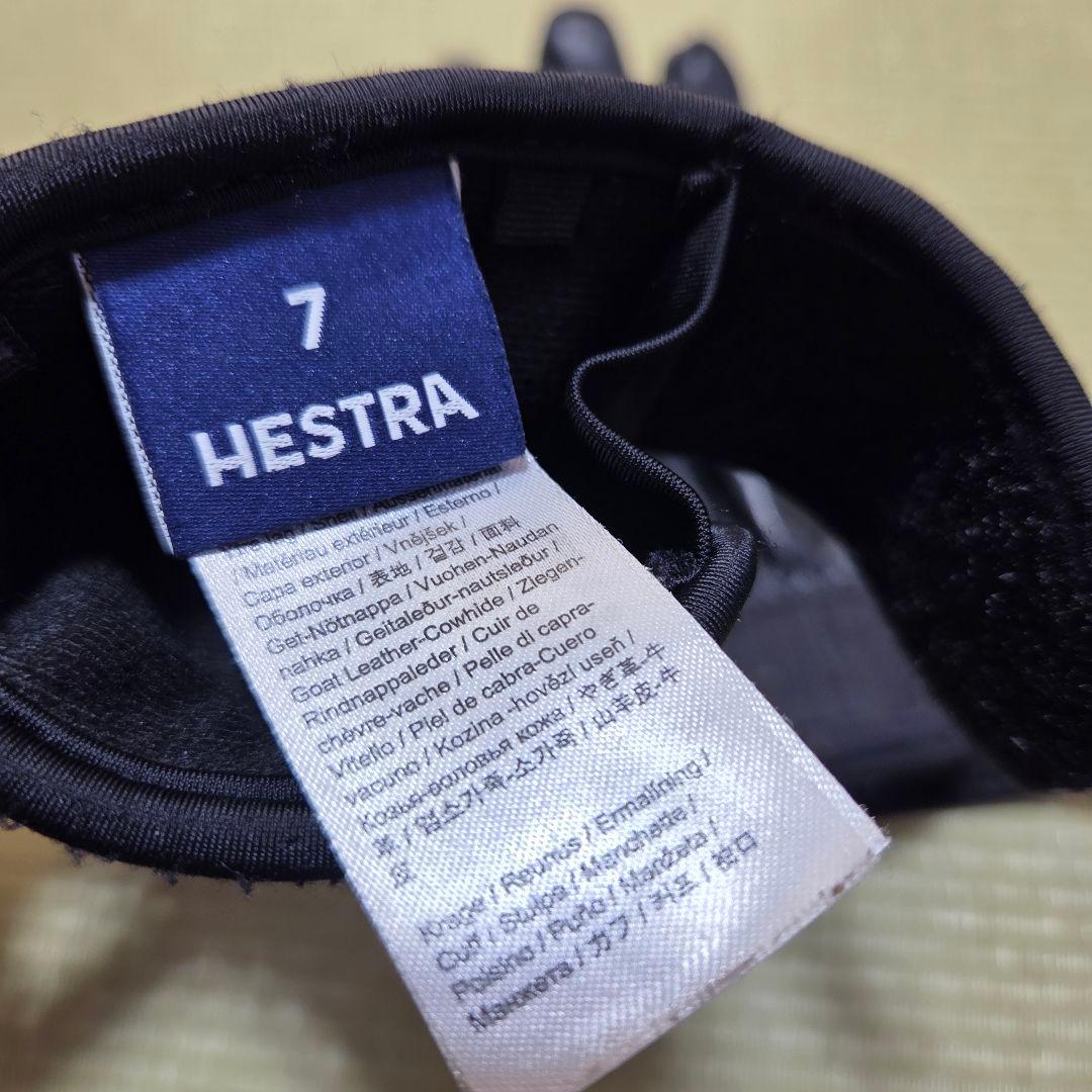 HESTRAヘストラ GORE-TEX レザーグローブ サイズ7　ブラック