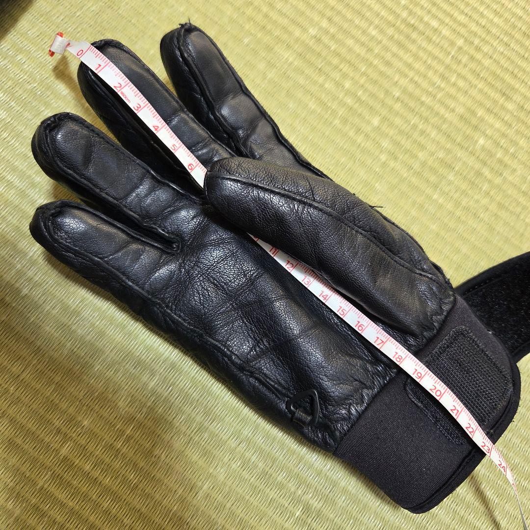 HESTRAヘストラ GORE-TEX レザーグローブ サイズ7　ブラック