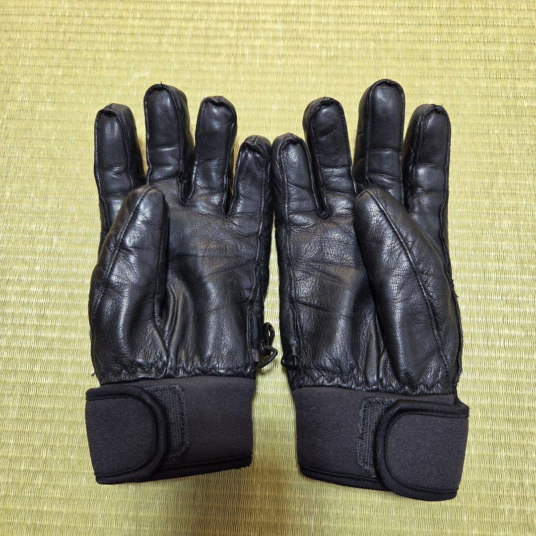 HESTRAヘストラ GORE-TEX レザーグローブ サイズ7　ブラック