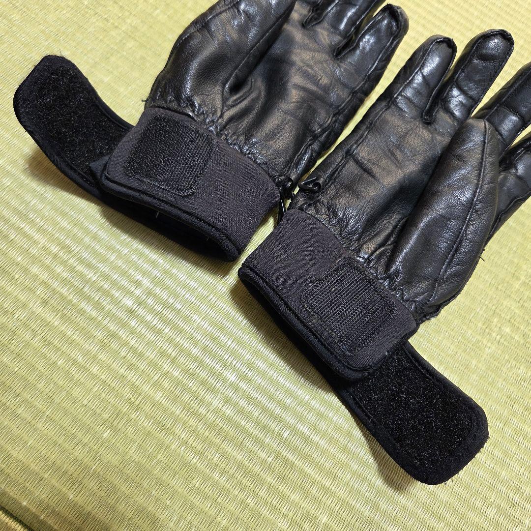 HESTRAヘストラ GORE-TEX レザーグローブ サイズ7　ブラック