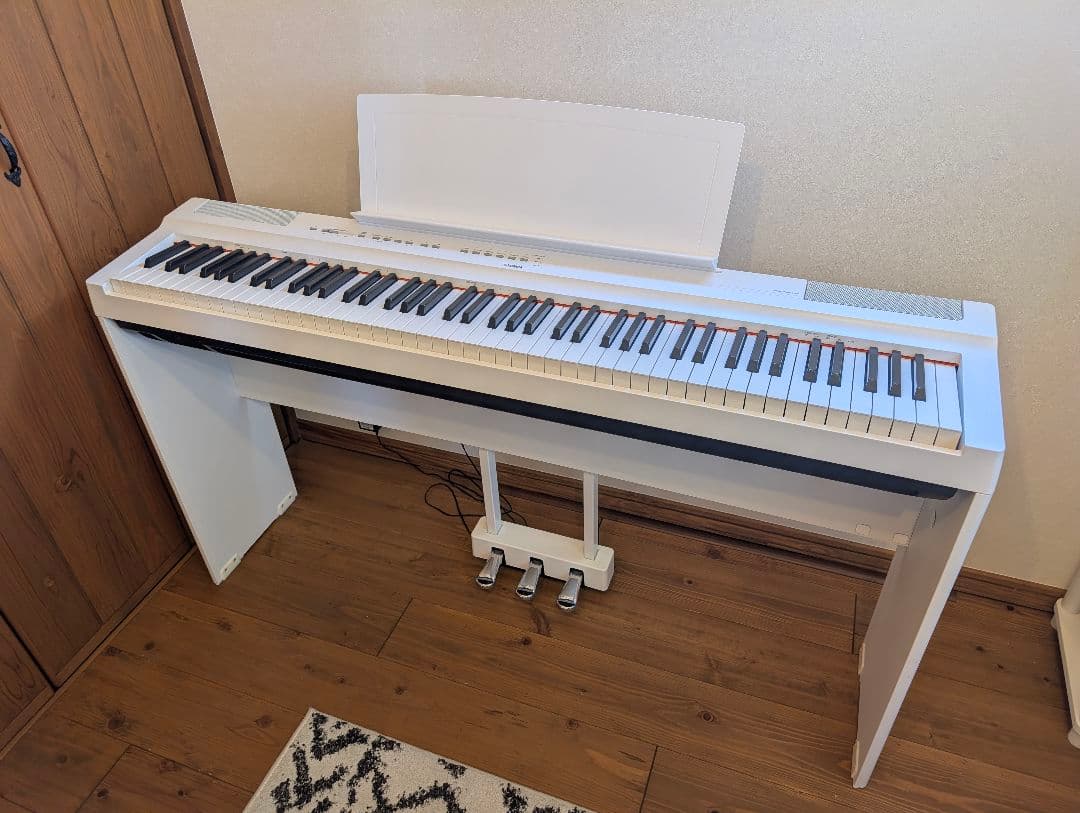 YAMAHAピアノ用_専用スタンドL-125WH/専用ペダルユニットLP-1WH
