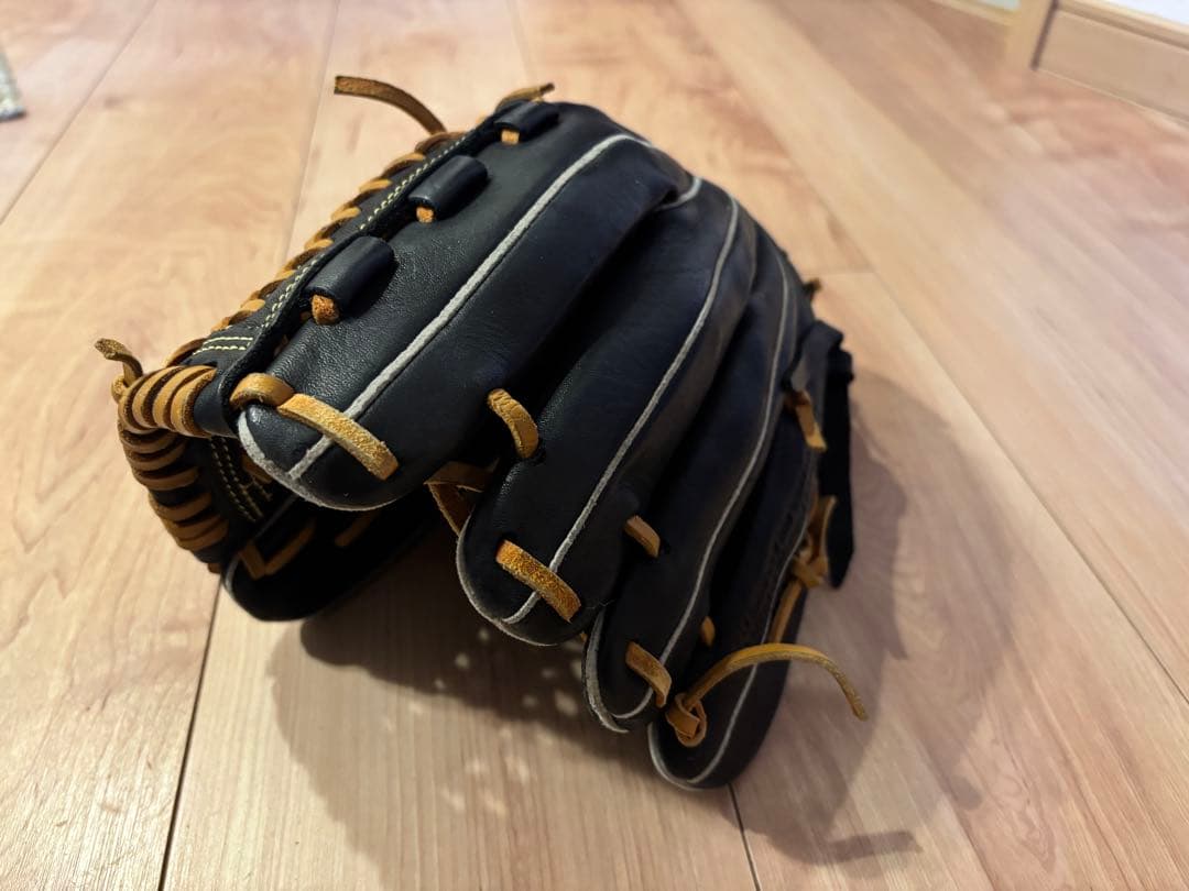 ミズノ 少年野球 軟式グローブ 黒 右手用