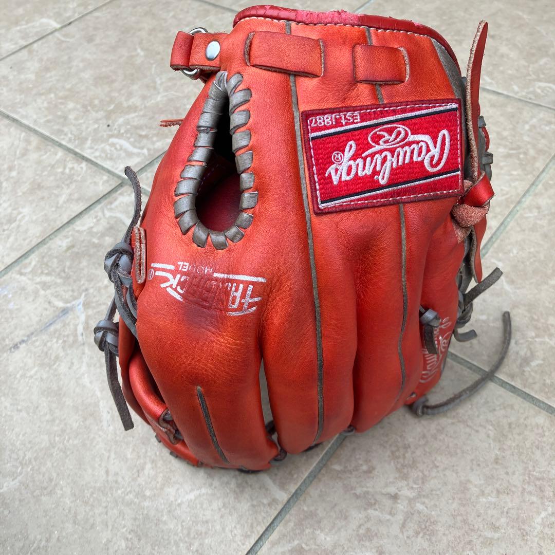 Rawlings 軟式グローブ オレンジ　一般軟式用